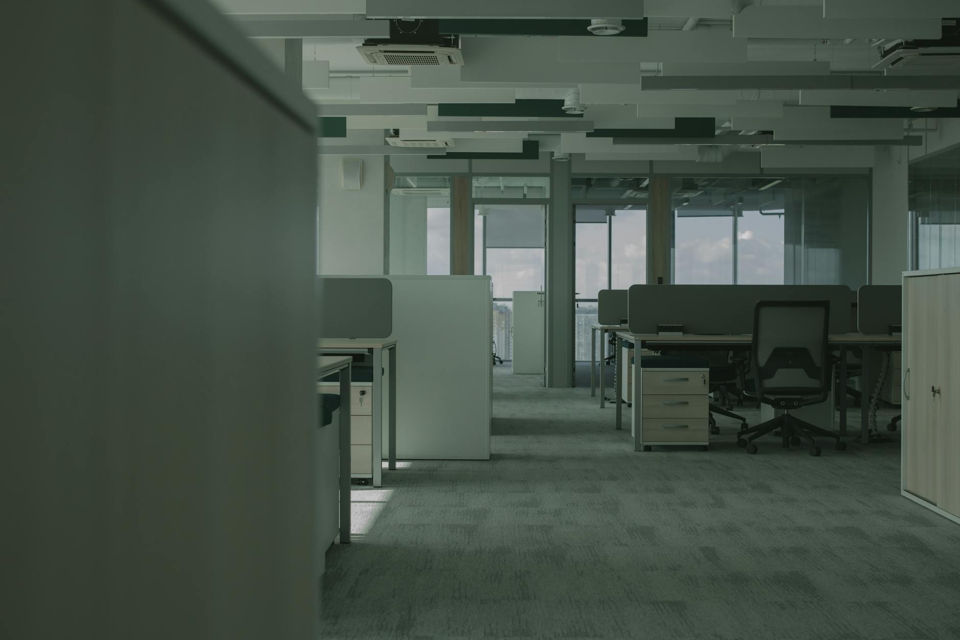 Empty commercial office space representing lease exit dilapidations in NZ