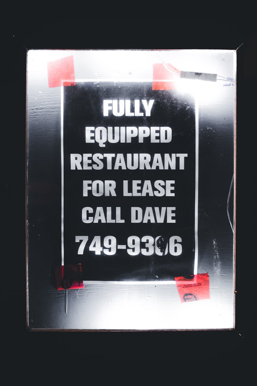 advert on poster